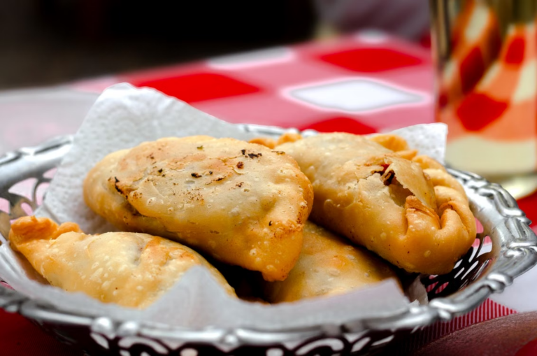 This photo shows some panzerottis.